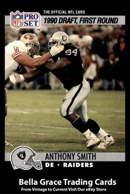 1990 Pro Set Anthony Smith #679 Los Angeles Raiders Rookie - Image 1 of 2