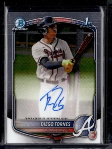 Bowman Chrome 2025 #CPA-DT Diego Tornes Bowman Chrome 1st Auto Braves - Imagen 1 de 2
