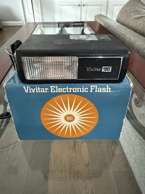 Vivitar Electronic Flash 90 with Original Box (Untested) - Image 1 of 4