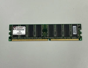 Kingston 256MB DDR1 RAM PC-2700 333MHz CL2.5 2.5V non-ECC DIMM KVR333X64C25/256 - Picture 1 of 3