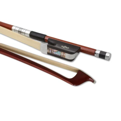 new 3/4 Double Bass Bow French Style Brazilwood Ebony FrogStraight Well balanced - Image 1 of 4