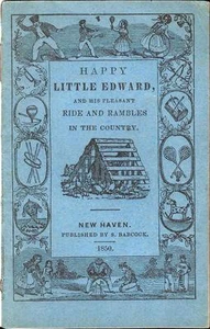Early American Chap book, HAPPY LITTLE EDWARD, 1850, S. Babcock, New Haven, Rare - Imagen 1 de 6