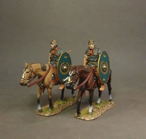 JOHN JENKINS ROMAN EMPIRE ROMCAV-04 ROMAN CAVALRY GREEN SHIELDS - Picture 1 of 3