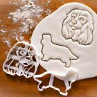 Set of 2 Cavalier King Charles Spaniel cookie cutters | dog treats puppy cake