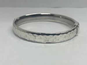 QVC Sterling Silver 925 Bangle Standard 7 1/2in 41g - Picture 1 of 4