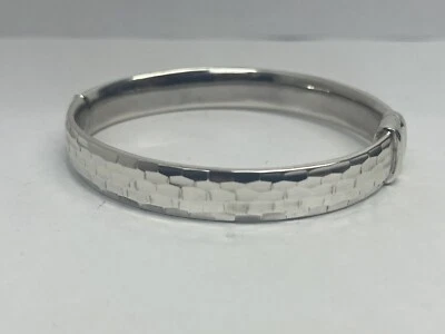 QVC Sterling Silver 925 Bangle Standard 7 1/2in 41g - Image 1 of 4