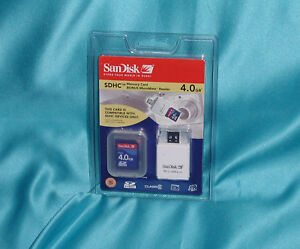 SanDisk SDHC 4Gb Memory Card + MicroMate Reader “Factory New – Great Find” SALE!