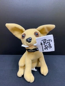 Yo Quiero TACO BELL Chihuahua Plüschhund mit kostenlosem Taco-Schild - Vintage 1990er NoSound - Bild 1 von 5