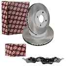 ASHIKA BRAKE DISCS 258 mm + front pads suitable for Ford Focus 1 I MK1