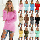 Women Fleece Fluffy Velvet Sweater Jumper Lady Winter Thick Warm Pullover Top∝