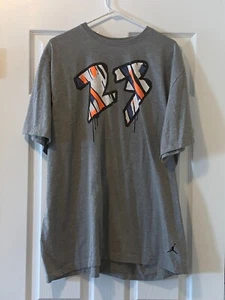 NIKE GRAY T SHIRT #23 JORDAN MENS SIZE 3XL CHEST 27" LENGTH 30" - Picture 1 of 5