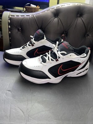 Nike Air Monarch IV 4E Wide White Varsity Red 416355-101 Men's Sizes 13 - Image 1 of 4