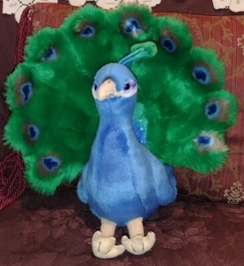 FAO Schwartz Toys R Us Plush Peacock 15" 2014 Stuffed Animal Toy 🦚 Beautiful Y - Picture 1 of 4