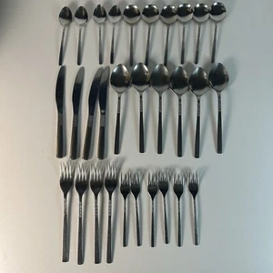 LOVE STORY Design Viners of Sheffield Stainless Steel Silverware 30 Lot England - Picture 1 of 11