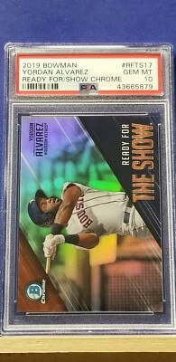 Yordan Alvarez - 2019 Bowman Chrome Ready For The Show   PSA 10   - Image 1 of 2