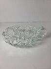 Vintage American Brilliant Period Abp Cut Glass Nappy Nut Dish Handled Bowl