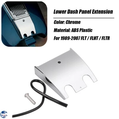 Chrome Lower Dash Panel Extension for Harley Electra Glide Classic FLHTC 1989-07 Foto 1 de 4