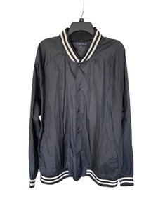 Five Four Windbreaker Black Jacket 100% Nylon Mens Size 2XL EUC - Picture 1 of 8