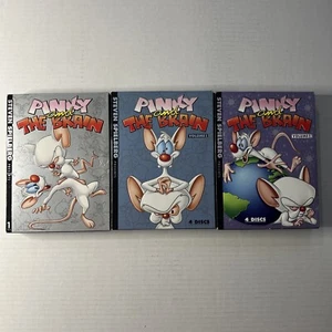 Pinky and the Brain - Vols. 1-3 (DVD, 2007, 12-Disc Set) Buy 2 Get 1 Free - Picture 1 of 11