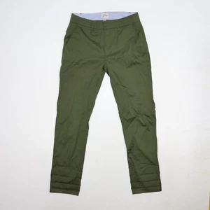 J. CREW Slim Boyfriend Chino Pants Size 24 Army Green Casual Career Preppy - Picture 1 of 11