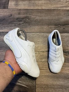 Vintage Puma Mostro Speed Cat Women White Leather Sneakers US6,5 - Picture 1 of 14