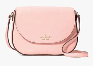 Kate Spade Leila Mini Flap Crossbody Light Pink Leather Purse WLR00396 NWT $239 - Picture 1 of 6