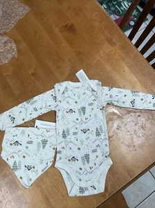 Modern Moments Gerber Baby Boy Outdoors Theme Bodysuit &Handkerchief 3-6 Months - Picture 1 of 8
