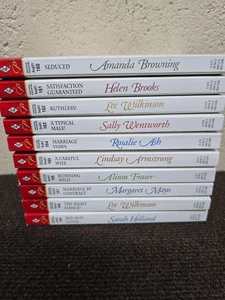 Harlequin Presents Book lot of 10 2001 Oct Nov Rosalie Ash Alison Fraser - Foto 1 di 11