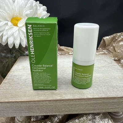 NUEVO Ole Henriksen Contador Equilibrio Control de Aceite Hidratador Minimizador de Poros .5 OZ Foto 1 de 4