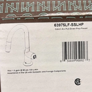 Brizo 63075LF-SSLHP Odin 1.8 GPM Pull Down Kitchen Faucet - Less Handle, Stainle - Foto 1 di 3