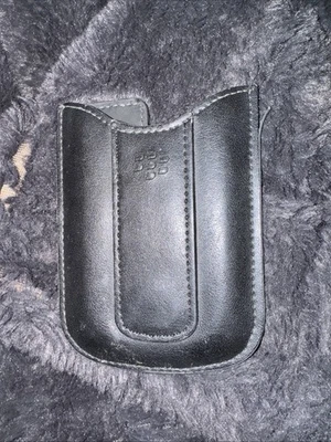 BOLSA BOLSILLO BLACKBERRY ESTUCHE DELGADO, FUNDA, TARJETERO, CUERO NEGRO  Foto 1 de 2