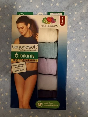 5 Pair FOTL Beyond Soft Bikinis Size 5/S Open Pack Free Ship WP221 - Image 1 of 2