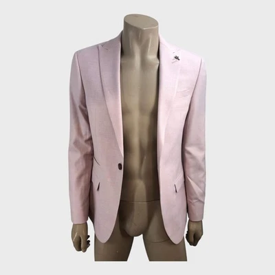 NEWLIFE ONLINE ANTIQUE ROGUE Blazer Men's Pink Polyester Blend