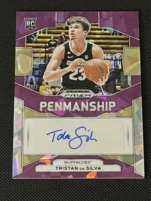 Selecciones de draft Prizm 2024 Tristan da Silva RC caligrafía púrpura hielo automático/99 Magic Foto 1 de 2