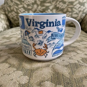 Starbucks Been There Series Virginia Kaffeetasse Becher NEU Blue Crab Beach - Bild 1 von 6