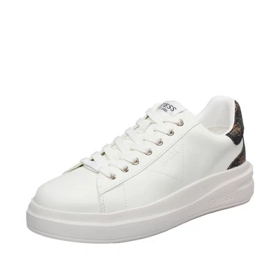 Guess Elbina - Sneakers Platform In Pelle Bianco - Taglia 35 [22cm] Scarpe - Immagine 1 di 3