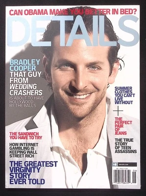 DETAILS MAGAZINE JUNE/JULY 2009 BRADLEY COOPER  THAT GUY FROM WEDDING CRAS B2127 - Image 1 of 4