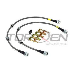 Stoptech Stainless Steel Brake Lines Front for Nissan 300zx Z32 - Picture 1 of 1