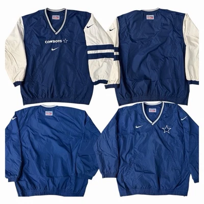 Chaqueta Pullover Reversible Vintage Nike ProLine NFL Dallas Cowboys Para Hombre Grande Foto 1 de 4