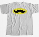 Bat Moustache Funny Geek Nerd Cool Movember Mens T-Shirt