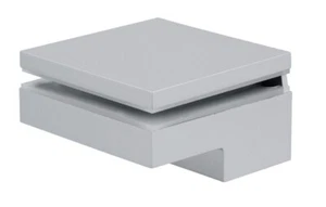 Staffe per mensole Argento Elemento Portante Vassoio Clip Vetro Legno 6-40 MM - Foto 1 di 4