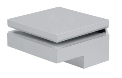 Staffe per mensole Argento Elemento Portante Vassoio Clip Vetro Legno 6-40 MM - Immagine 1 di 4