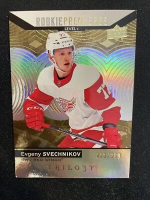 17-18 UD Trilogy Hockey Rookie Premiers 76 Evgeny Svechnikov /999 - Image 1 of 2