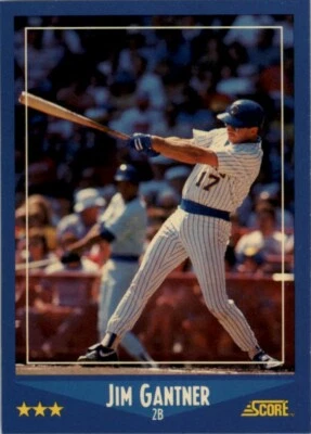 1988 Score MLB Jim Gantner #197 - Image 1 of 2