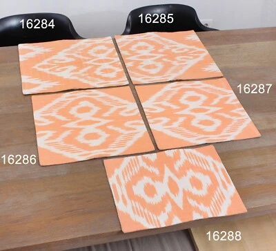 Capa de travesseiro Ikat uzbeque conjunto de 5 peças 13,98 x 15,16 nova em folha envio rápido 16284 - Imagem 1 de 4