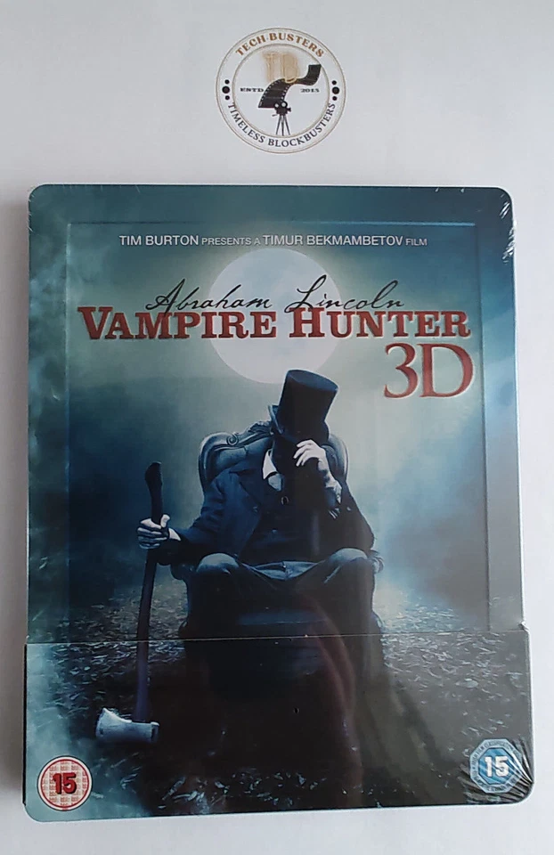 Abraham Lincoln Vampire Hunter 3D/2D Ltd Edition Blu-ray Steelbook REGIONS B & C - Image 1 of 4