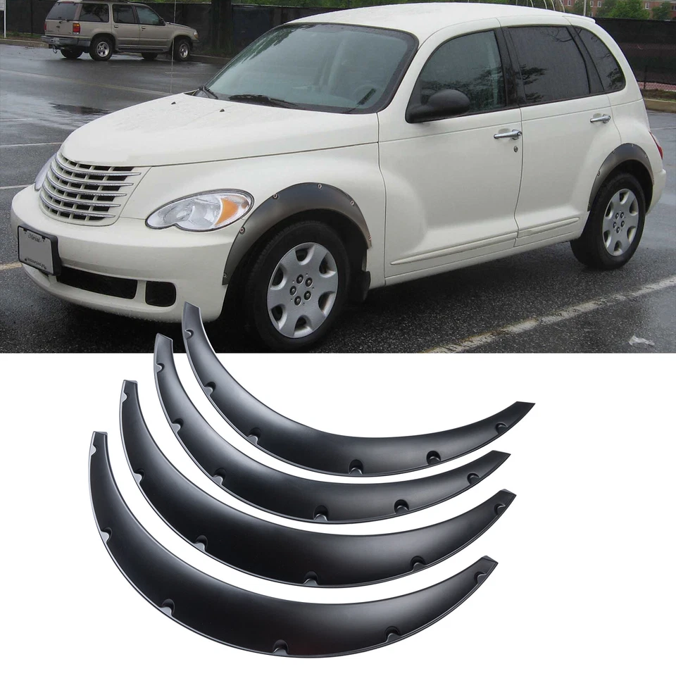 Matte black Durable Fender Flares Wheel Arches Body Kit For Chrysler PT Cruiser - Изображение 1 из 4