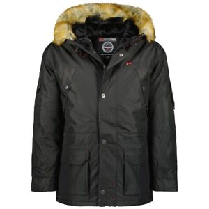 Geographical Norway giacca invernale uomo invernale nero