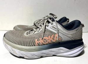 Hoka One One Bondi 7 1110519 LRBI Gray Running Shoes Sneakers Women’s Size 8.5 - Picture 1 of 10
