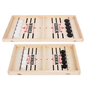 2 in 1 Fast Sling Puck Table Board Game For Adults Kids Family Party, Large Size - Picture 1 of 10